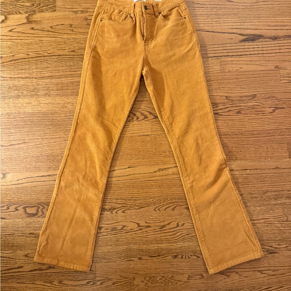 Kensie Women's Camel Flare Corduroy